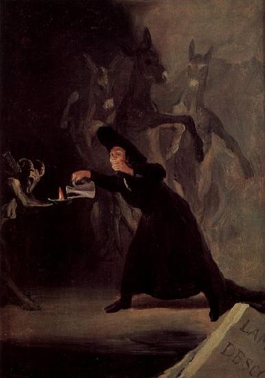 Francisco de Goya Die Lampe des Teufels oil painting image